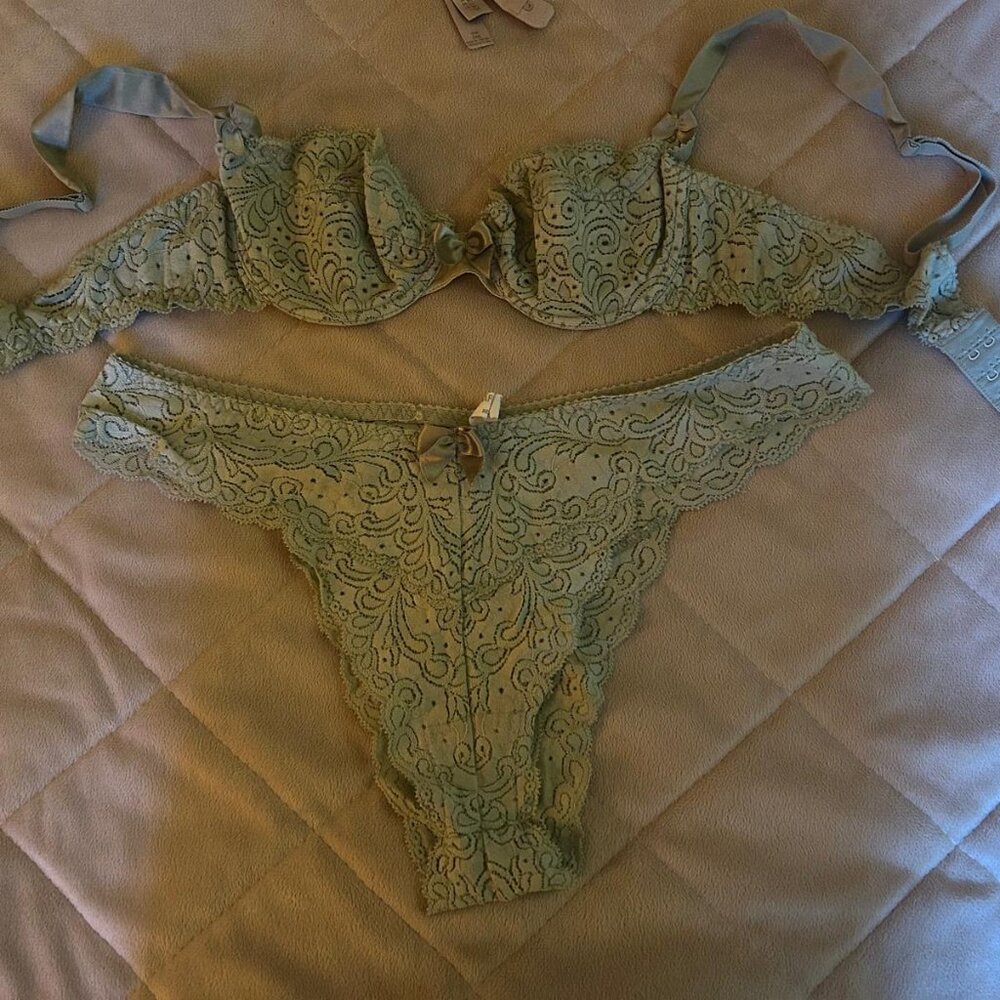 Sage Green Lingerie Set